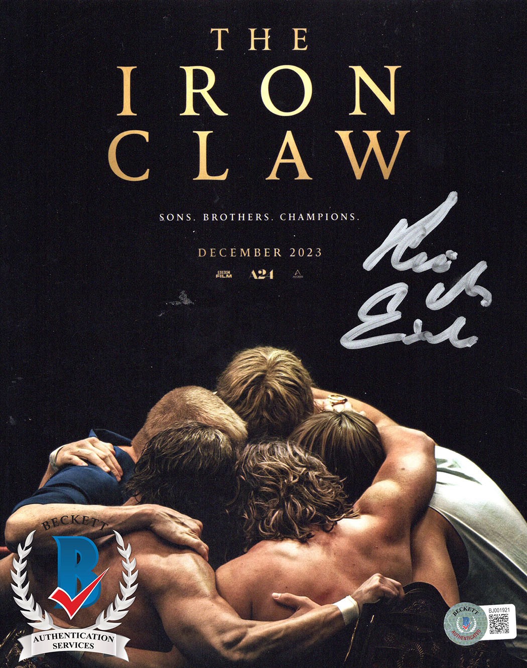 KEVIN VON ERICH AUTOGRAPH SIGNED 8X10 PHOTO THE IRON CLAW WWE BECKETT BAS