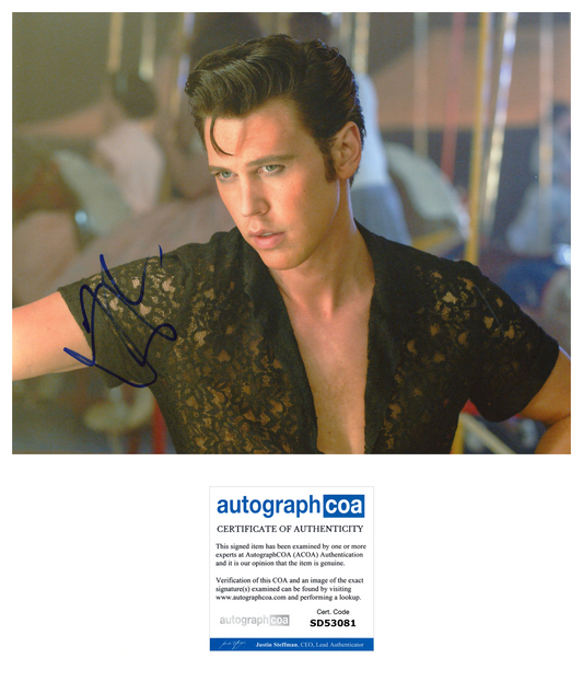AUSTIN BUTLER AUTOGRAPH SIGNED 8X10 PHOTO ELVIS ACOA