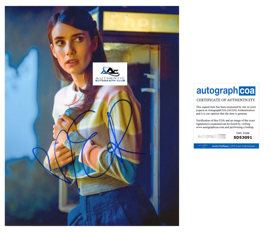 EMMA ROBERTS AUTOGRAPH SIGNED 8X10 PHOTO AMERICAN HORROR STORY SCREAM ACOA
