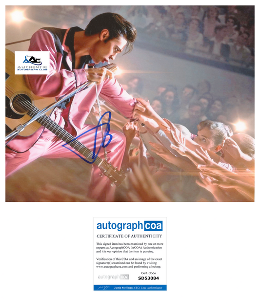 AUSTIN BUTLER AUTOGRAPH SIGNED 8X10 PHOTO ELVIS ACOA