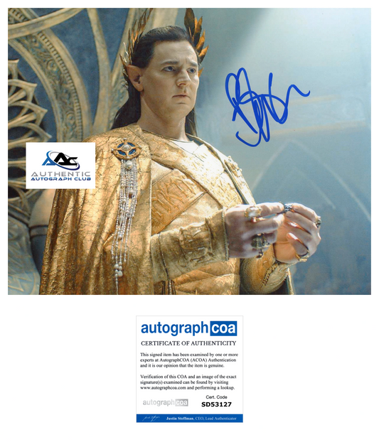 BENJAMIN WALKER AUTOGRAPH SIGNED 8x10 PHOTO THE RINGS OF POWER LOTR ACOA