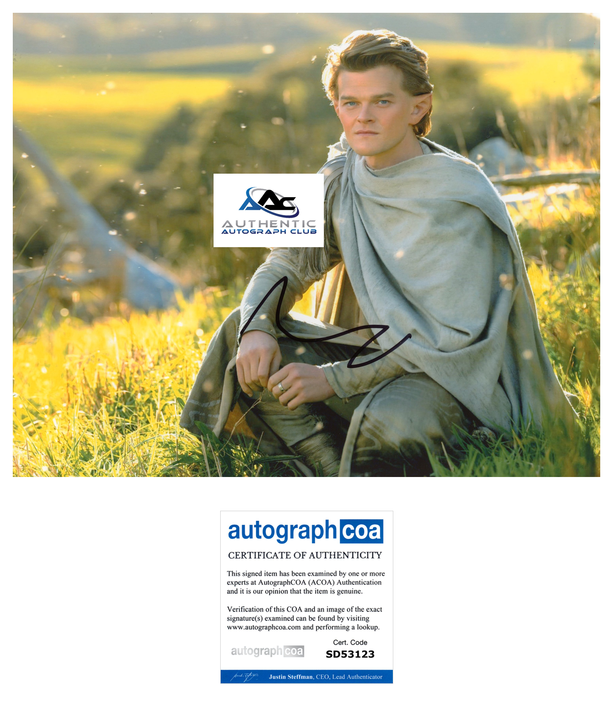 ROBERT ARAMAYO AUTOGRAPH SIGNED 8x10 PHOTO THE RINGS OF POWER ACOA
