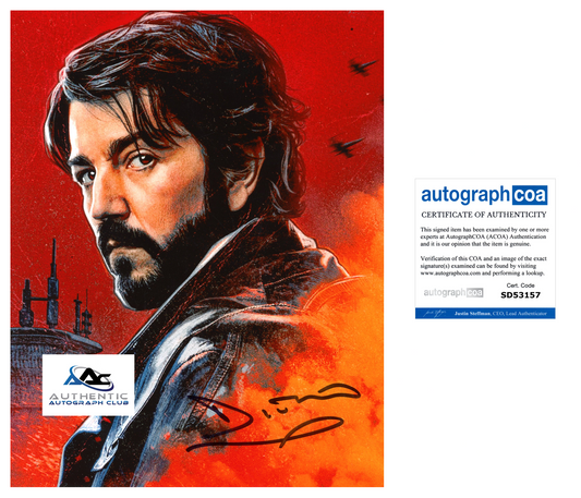 DIEGO LUNA AUTOGRAPH SIGNED 8X10 PHOTO STAR WARS ROGUE ONE CAPTAIN CASSAIN ACOA
