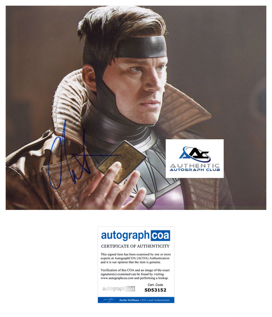 CHANNING TATUM AUTOGRAPH SIGNED 8X10 PHOTO GAMBIT MARVEL ACOA