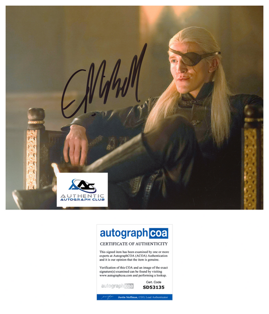 EWAN MITCHELL AUTOGRAPH SIGNED 8X10 PHOTO HOUSE OF THE DRAGON ACOA