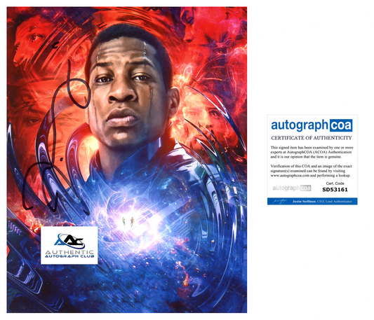 JONATHAN MAJORS AUTOGRAPH SIGNED 8X10 PHOTO MARVEL LOKI KANG ACOA