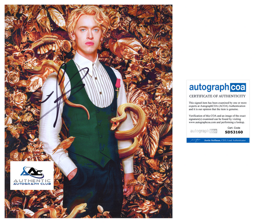 TOM BLYTH AUTOGRAPH SIGNED 8X10 PHOTO HUNGER GAMES ACOA