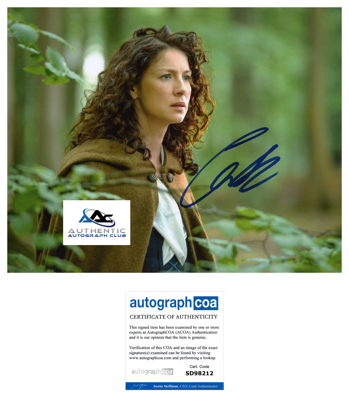 CAITRIONA BALFE AUTOGRAPH SIGNED 8x10 PHOTO OUTLANDER ACOA