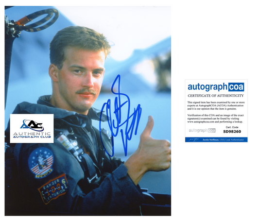 ANTHONY EDWARDS AUTOGRAPH SIGNED 8X10 PHOTO TOP GUN ACOA