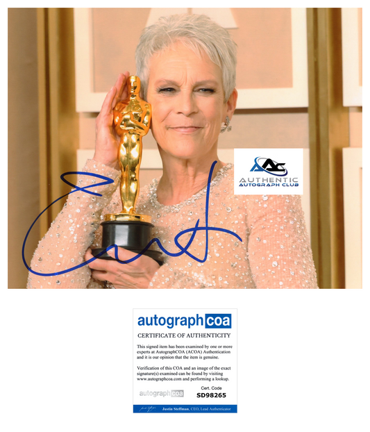 JAMIE LEE CURTIS AUTOGRAPH SIGNED 8X10 PHOTO FREAKY FRIDAY HALLOWEEN OSCAR ACOA