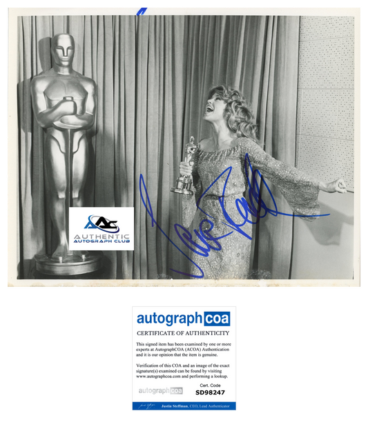 JANE FONDA AUTOGRAPH SIGNED 8x10 PHOTO BARBARELLA ACOA