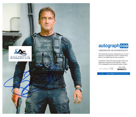 GERARD BUTLER AUTOGRAPH SIGNED 8X10 PHOTO ACOA