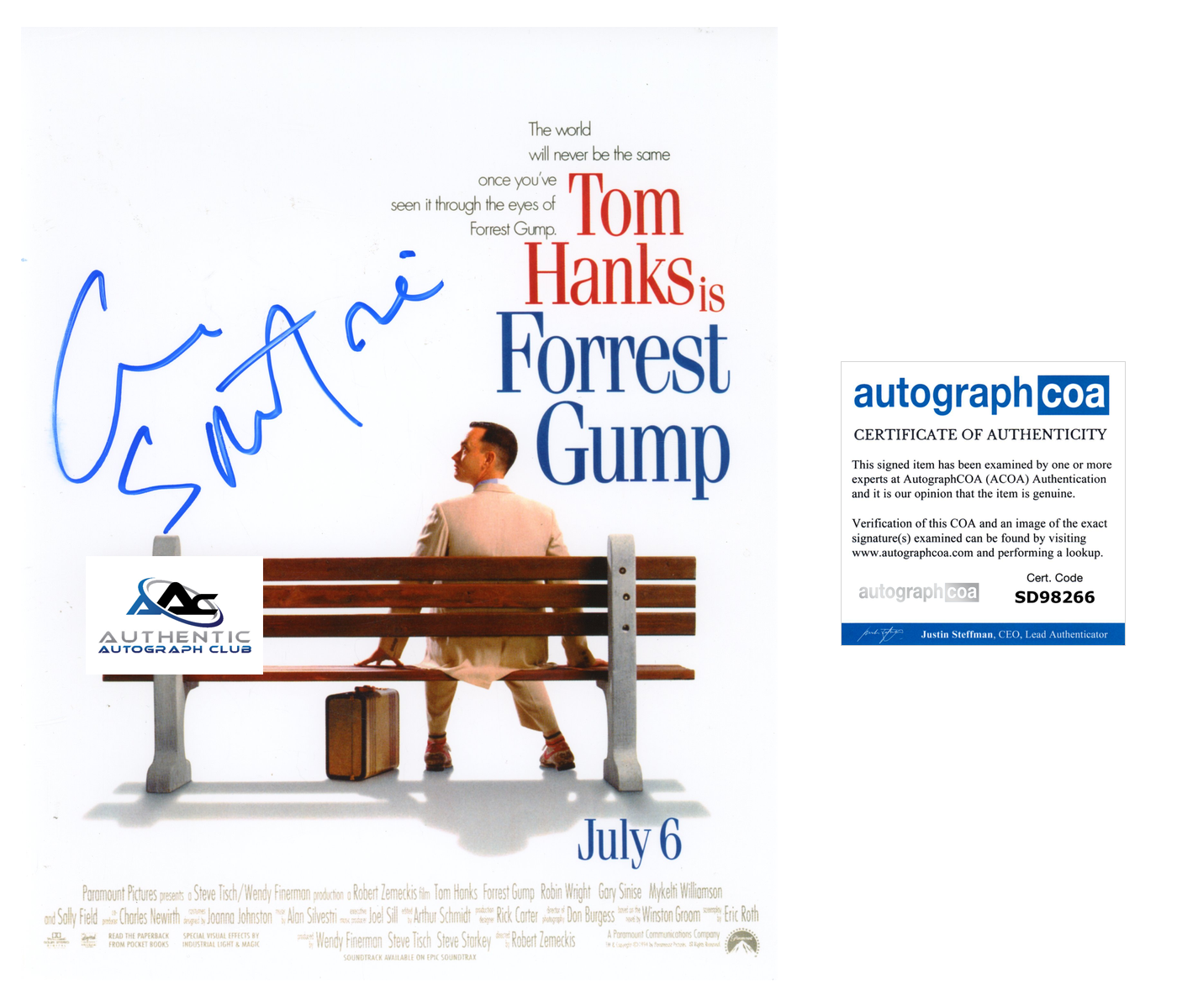 COMPOSER ALAN SILVESTRI AUTOGRAPH SIGNED 8X10 PHOTO FORREST GUMP ACOA