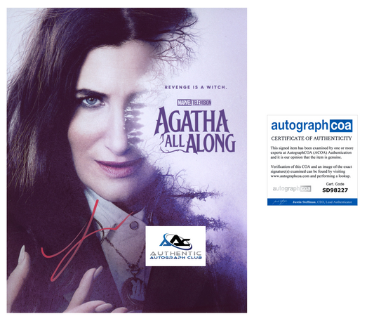 KATHRYN HAHN AUTOGRAPH SIGNED 8x10 PHOTO AGATHA ALL ALONG ACOA