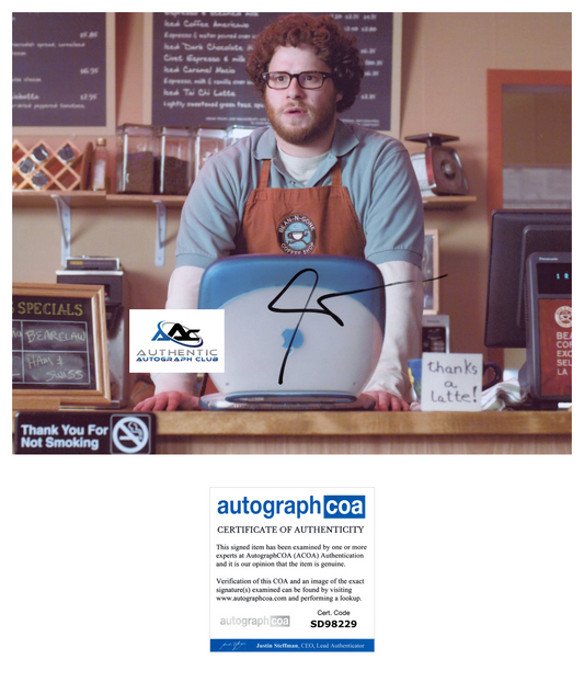 SETH ROGEN AUTOGRAPH SIGNED 8x10 PHOTO ACOA