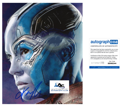 KAREN GILLAN AUTOGRAPH SIGNED 8x10 PHOTO NEBULA GUARDIANS OF THE GALAXY ACOA