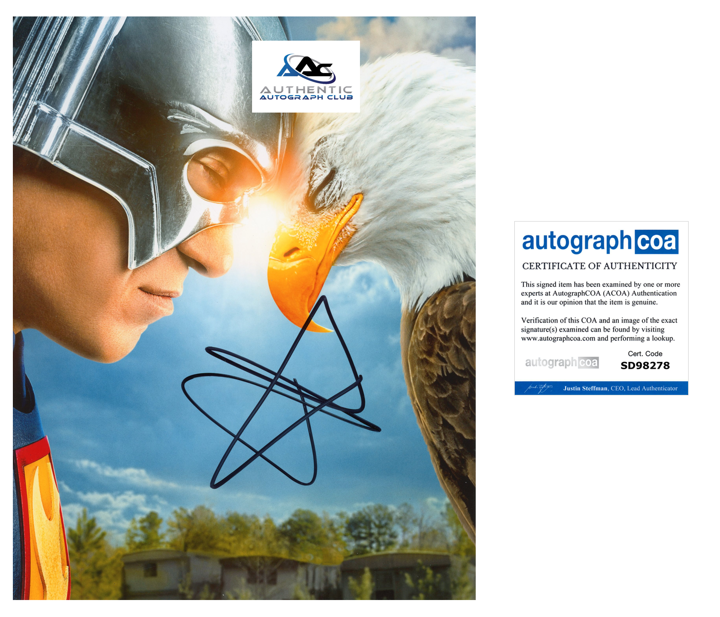 JOHN CENA AUTOGRAPH SIGNED 8X10 PHOTO PEACEMAKER WWF WWE ACOA