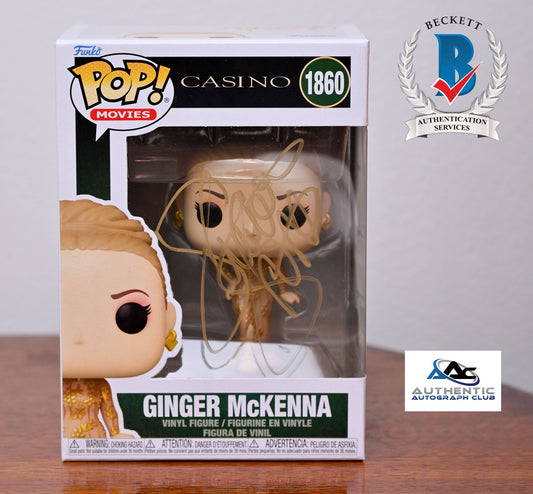 SHARON STONE AUTOGRAPH SIGNED CASINO GINGER MCKENNA FUNKO POP BECKETT BAS