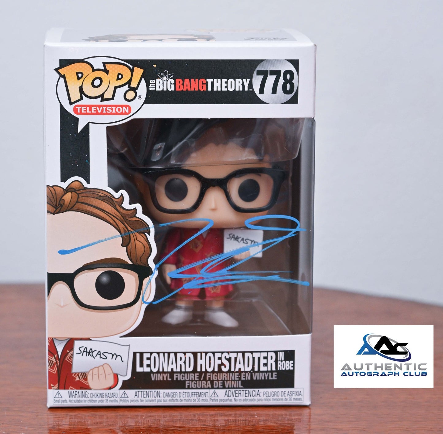 JOHNNY GALECKI AUTOGRAPH SIGNED BIG BANG THEORY FUNKO POP 778 ACOA