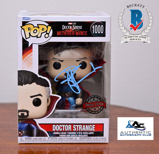 BENEDICT CUMBERBATCH AUTOGRAPH SIGNED DOCTOR STRANGE FUNKO MARVEL BECKETT BAS