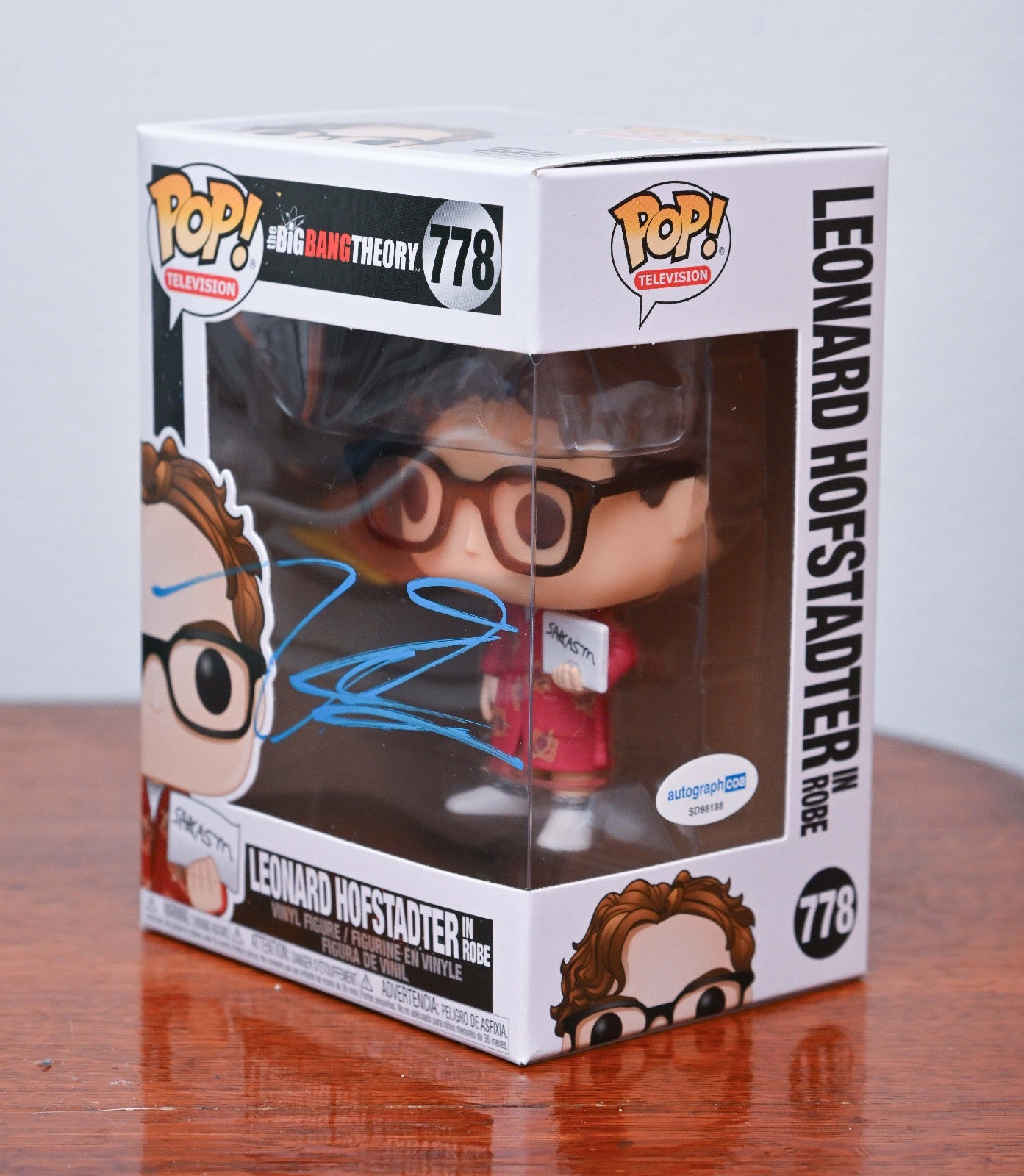 JOHNNY GALECKI AUTOGRAPH SIGNED BIG BANG THEORY FUNKO POP 778 ACOA