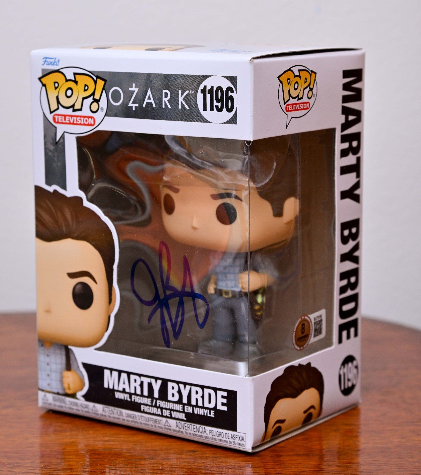 JASON BATEMAN AUTOGRAPH SIGNED OZARK MARTY BYRDE FUNKO POP BECKETT BAS