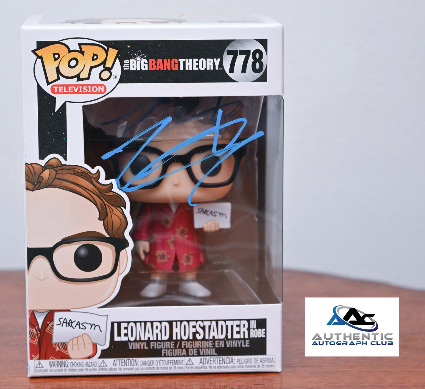 JOHNNY GALECKI AUTOGRAPH SIGNED BIG BANG THEORY FUNKO POP 778 ACOA