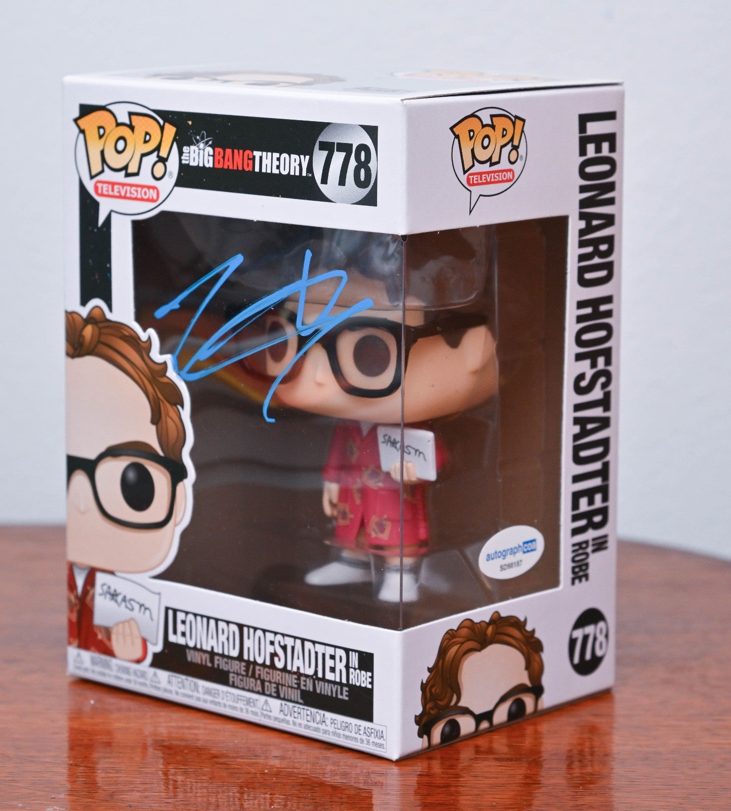 JOHNNY GALECKI AUTOGRAPH SIGNED BIG BANG THEORY FUNKO POP 778 ACOA