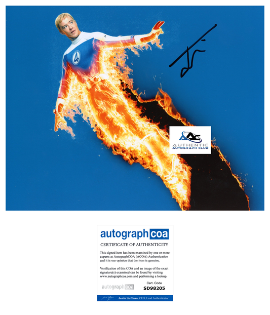JOSEPH QUINN AUTOGRAPH SIGNED 8x10 PHOTO THE FANTSTIC FOUR HUMAN TORCH ACOA