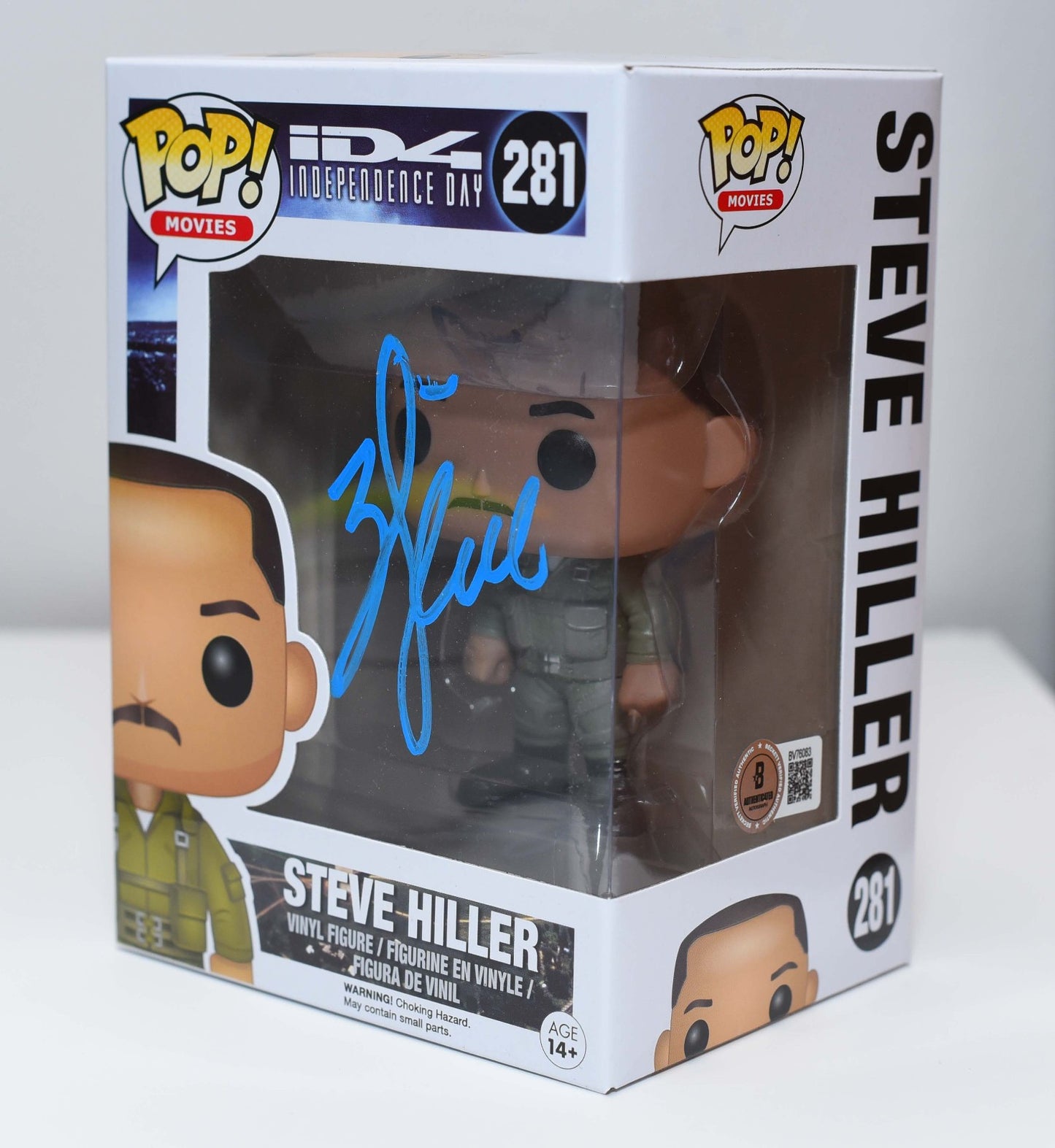 WILL SMITH AUTOGRAPH SIGNED INDEPENDENCE DAY FUNKO POP 281 BECKETT BAS