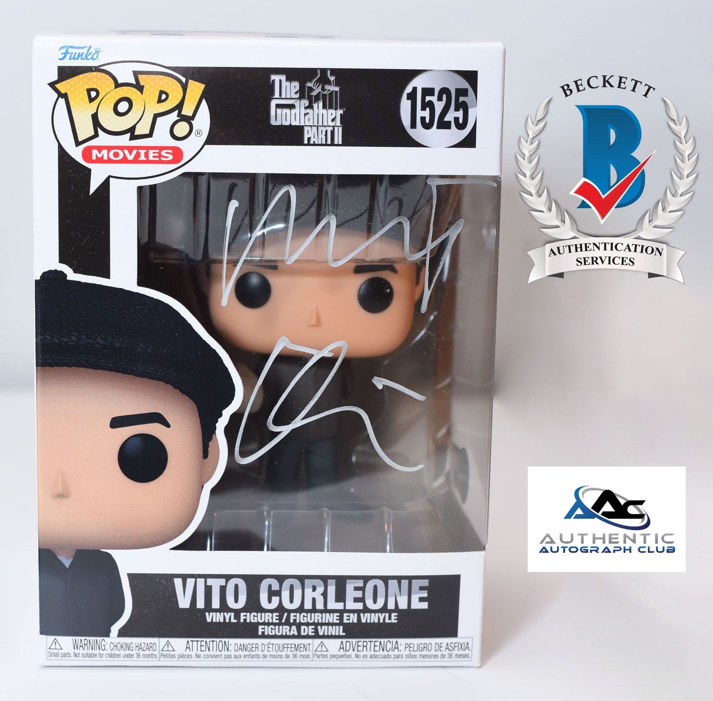 ROBERT DENIRO AUTOGRAPH SIGNED VITO CORLEONE FUNKO POP GODFATHER II BECKETT BAS