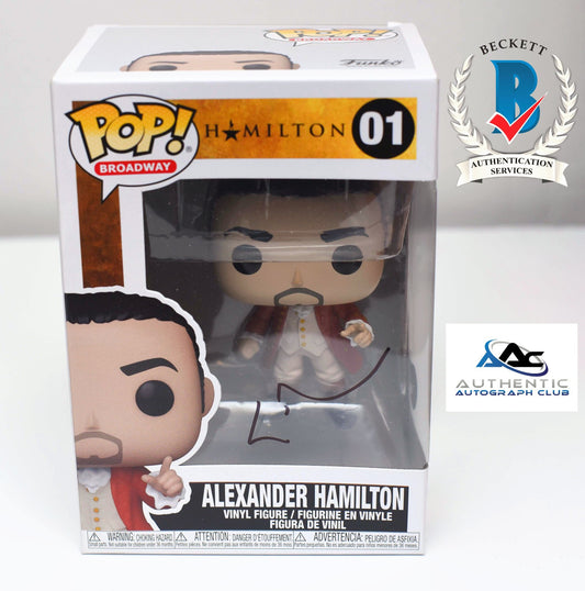 LIN MANUEL MIRANDA AUTOGRAPH SIGNED ALEXANDER HAMILTON FUNKO POP 01 BECKETT BAS