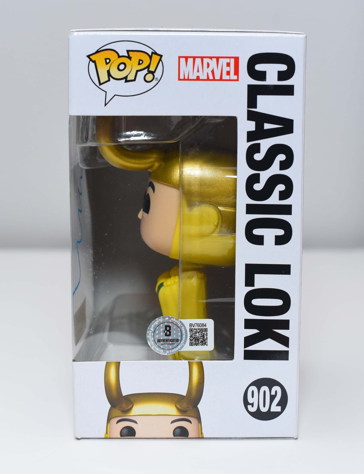 TOM HIDDLESTON AUTOGRAPH SIGNED MARVEL THOR LOKI  FUNKO POP 902 BECKETT BAS