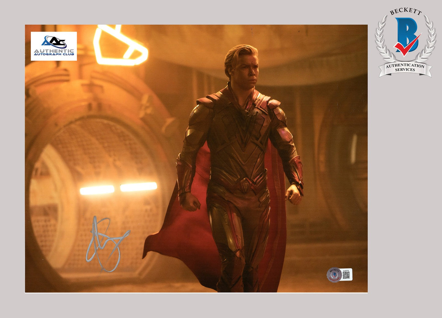 WILL POULTER AUTOGRAPH SIGNED 11X14 PHOTO ADAM WARLOCK MCU MARVEL BECKETT BAS