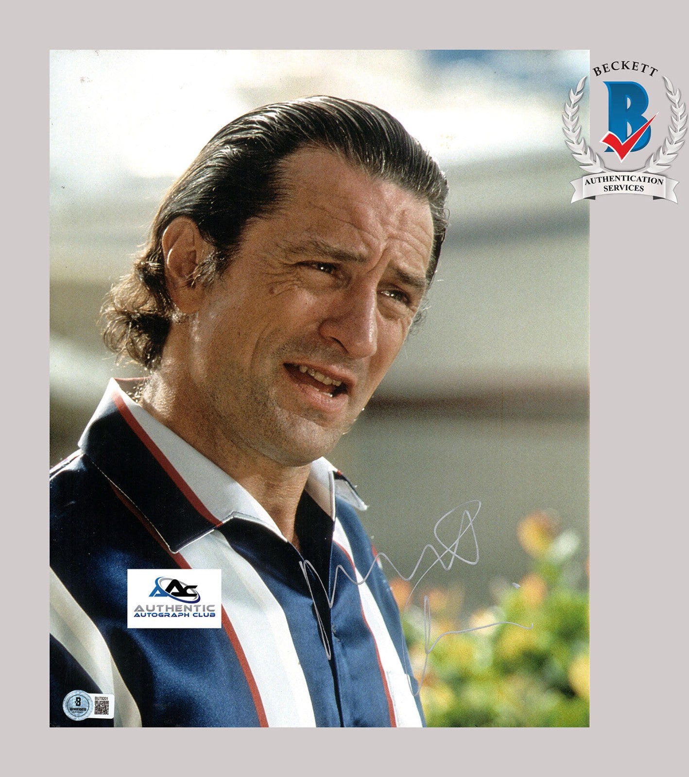ROBERT DE NIRO AUTOGRAPH SIGNED 11X14 PHOTO BECKETT BAS