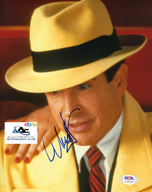 WARREN BEATTY AUTOGRAPH SIGNED 8x10 PHOTO BONNIE AND CLYDE DICK TRACY PSA COA