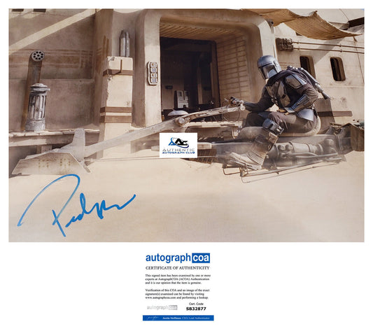 PEDRO PASCAL AUTOGRAPH SIGNED 12x18 PHOTO STAR WARS THE MANDALORIAN ACOA