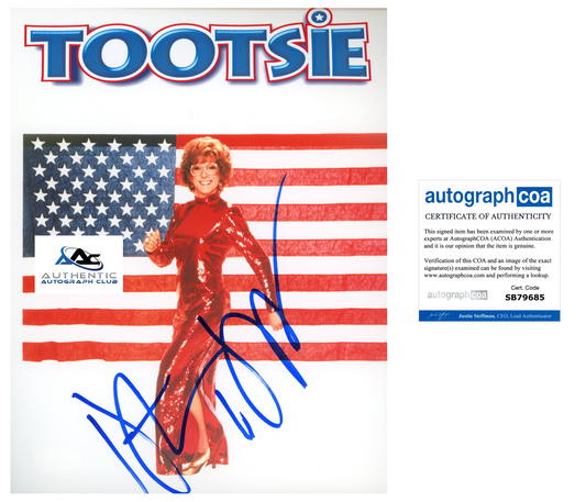 DUSTIN HOFFMAN AUTOGRAPH SIGNED 8X10 PHOTO TOOTSIE ACOA